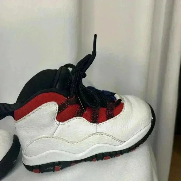 Nike Air Jordan 10 X MID Retro GS Olympians Size 6C Red White Blue Sneakers Shoe - Picture 9 of 14